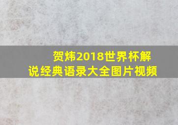 贺炜2018世界杯解说经典语录大全图片视频