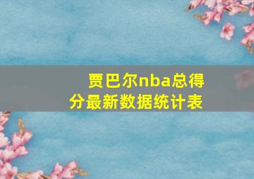 贾巴尔nba总得分最新数据统计表