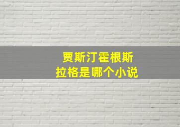 贾斯汀霍根斯拉格是哪个小说