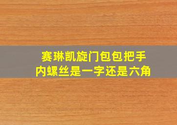 赛琳凯旋门包包把手内螺丝是一字还是六角