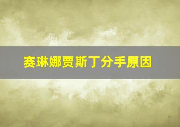 赛琳娜贾斯丁分手原因