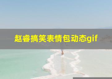 赵睿搞笑表情包动态gif