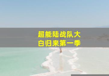 超能陆战队大白归来第一季