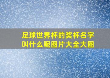 足球世界杯的奖杯名字叫什么呢图片大全大图