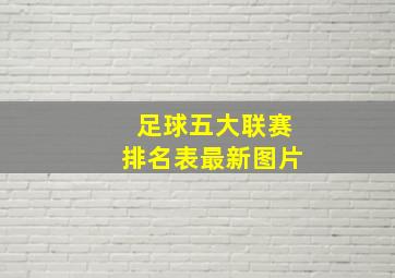 足球五大联赛排名表最新图片