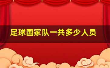 足球国家队一共多少人员