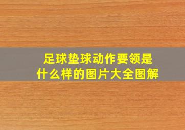 足球垫球动作要领是什么样的图片大全图解