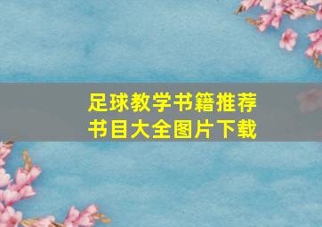 足球教学书籍推荐书目大全图片下载