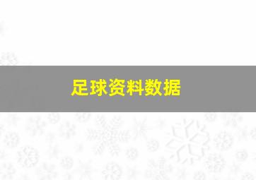 足球资料数据