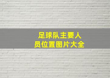 足球队主要人员位置图片大全