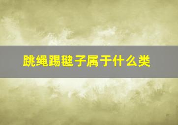 跳绳踢毽子属于什么类