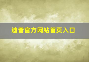 迪普官方网站首页入口