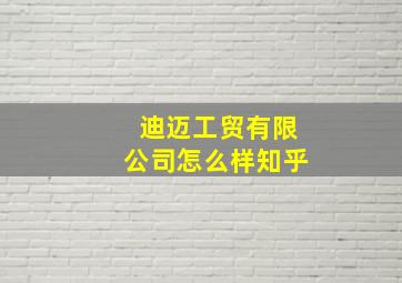 迪迈工贸有限公司怎么样知乎