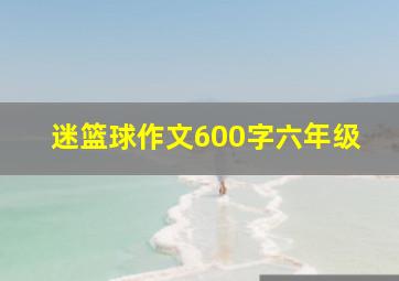 迷篮球作文600字六年级