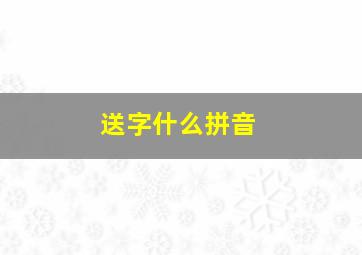 送字什么拼音