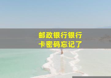 邮政银行银行卡密码忘记了