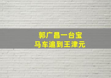 郭广昌一台宝马车追到王津元