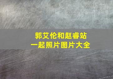 郭艾伦和赵睿站一起照片图片大全