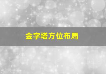 金字塔方位布局