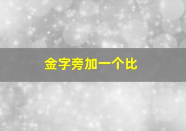 金字旁加一个比