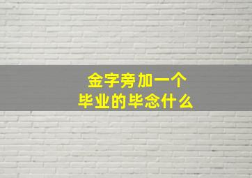 金字旁加一个毕业的毕念什么