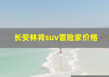 长安林肯suv冒险家价格