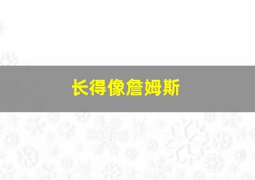 长得像詹姆斯