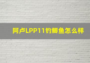 阿卢LPP11钓鲫鱼怎么样