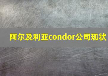 阿尔及利亚condor公司现状