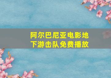 阿尔巴尼亚电影地下游击队免费播放