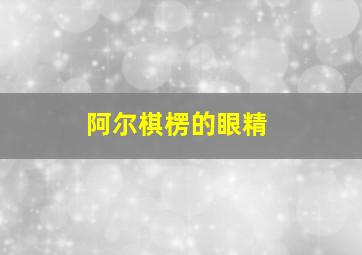 阿尔棋楞的眼精