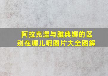 阿拉克涅与雅典娜的区别在哪儿呢图片大全图解