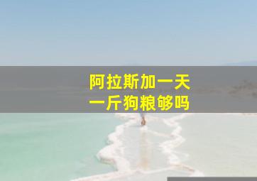 阿拉斯加一天一斤狗粮够吗