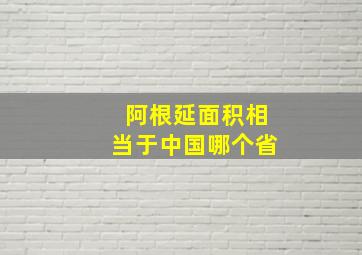 阿根延面积相当于中国哪个省