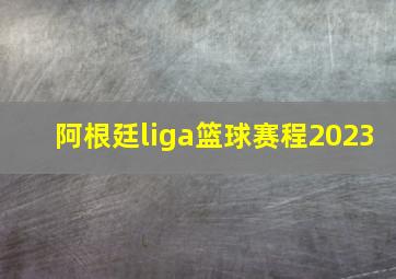 阿根廷liga篮球赛程2023