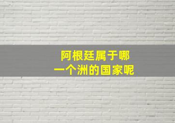 阿根廷属于哪一个洲的国家呢