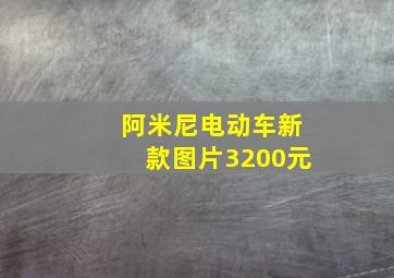 阿米尼电动车新款图片3200元