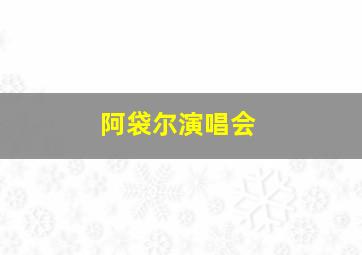 阿袋尔演唱会