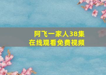 阿飞一家人38集在线观看免费视频