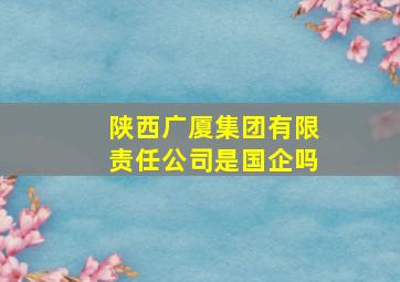 陕西广厦集团有限责任公司是国企吗