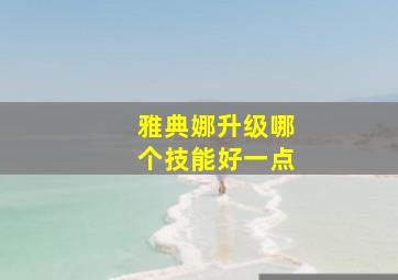 雅典娜升级哪个技能好一点