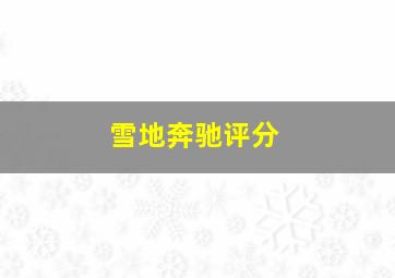 雪地奔驰评分