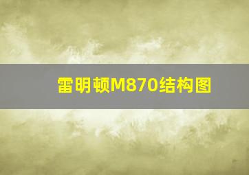 雷明顿M870结构图