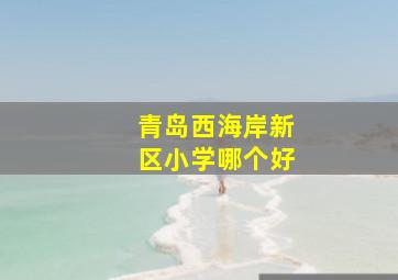 青岛西海岸新区小学哪个好