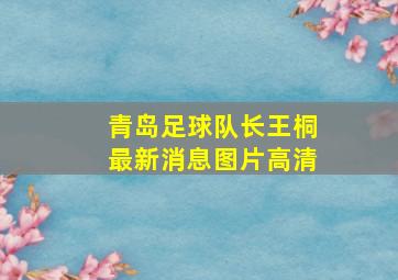 青岛足球队长王桐最新消息图片高清