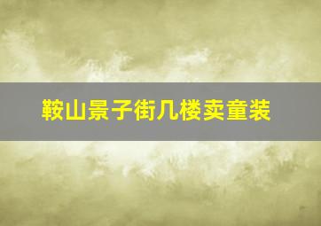 鞍山景子街几楼卖童装