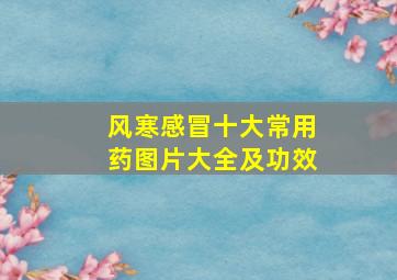 风寒感冒十大常用药图片大全及功效