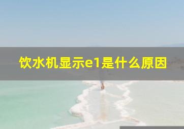 饮水机显示e1是什么原因