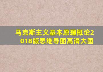 马克斯主义基本原理概论2018版思维导图高清大图