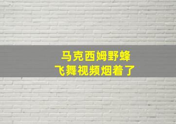 马克西姆野蜂飞舞视频烟着了